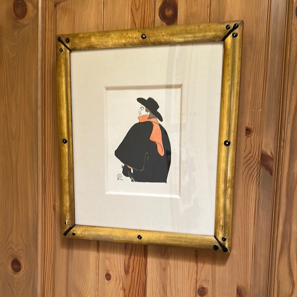 Framed Art Print with Gold Leaf Frame - Picture 2 of 4